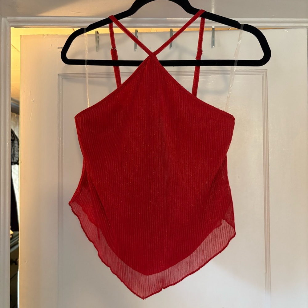 No Boundaries Red Camisole Top